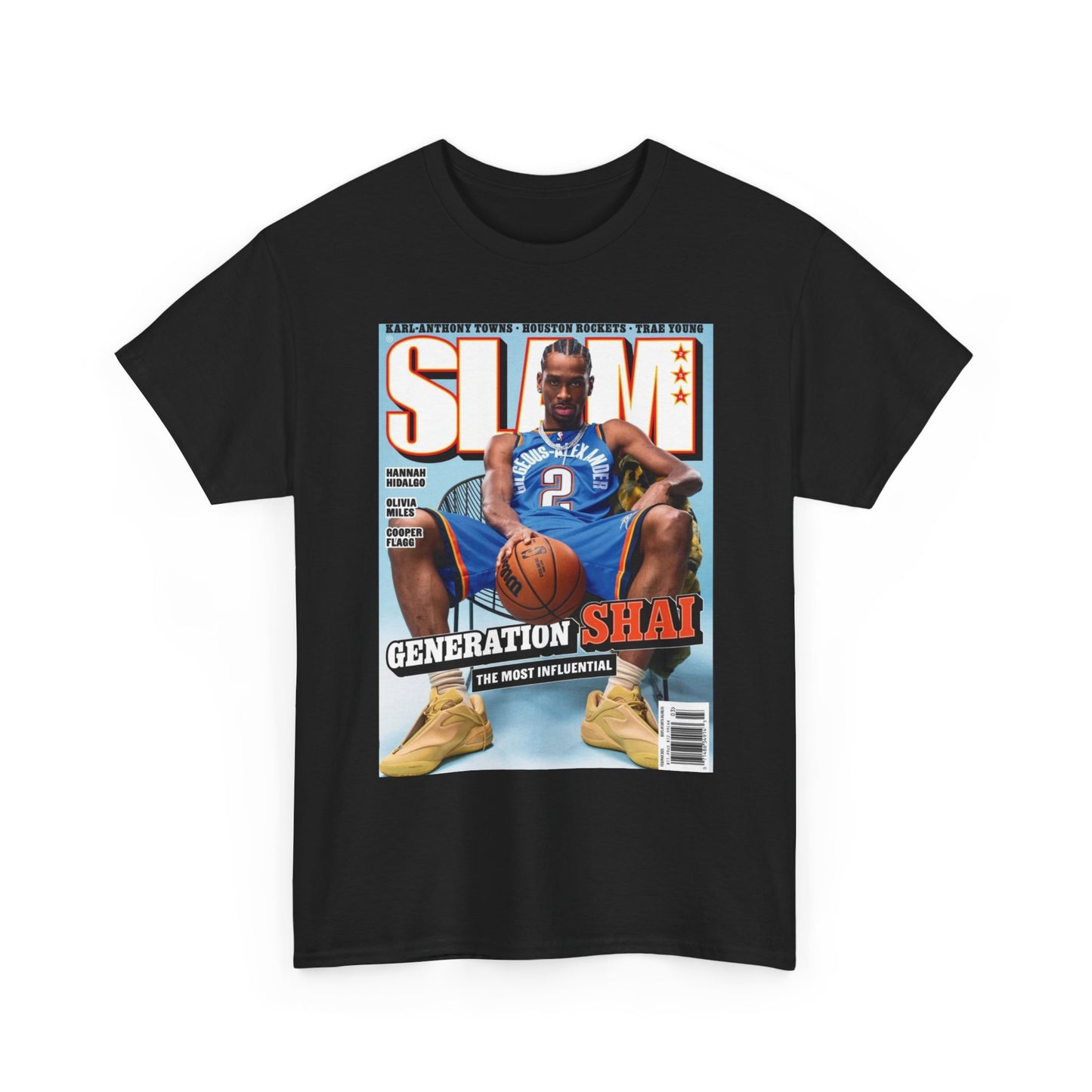 Shai Gilgeous Alexander Graphic T Shirt OKC Basketball Retro Unisex Heavy Cotton