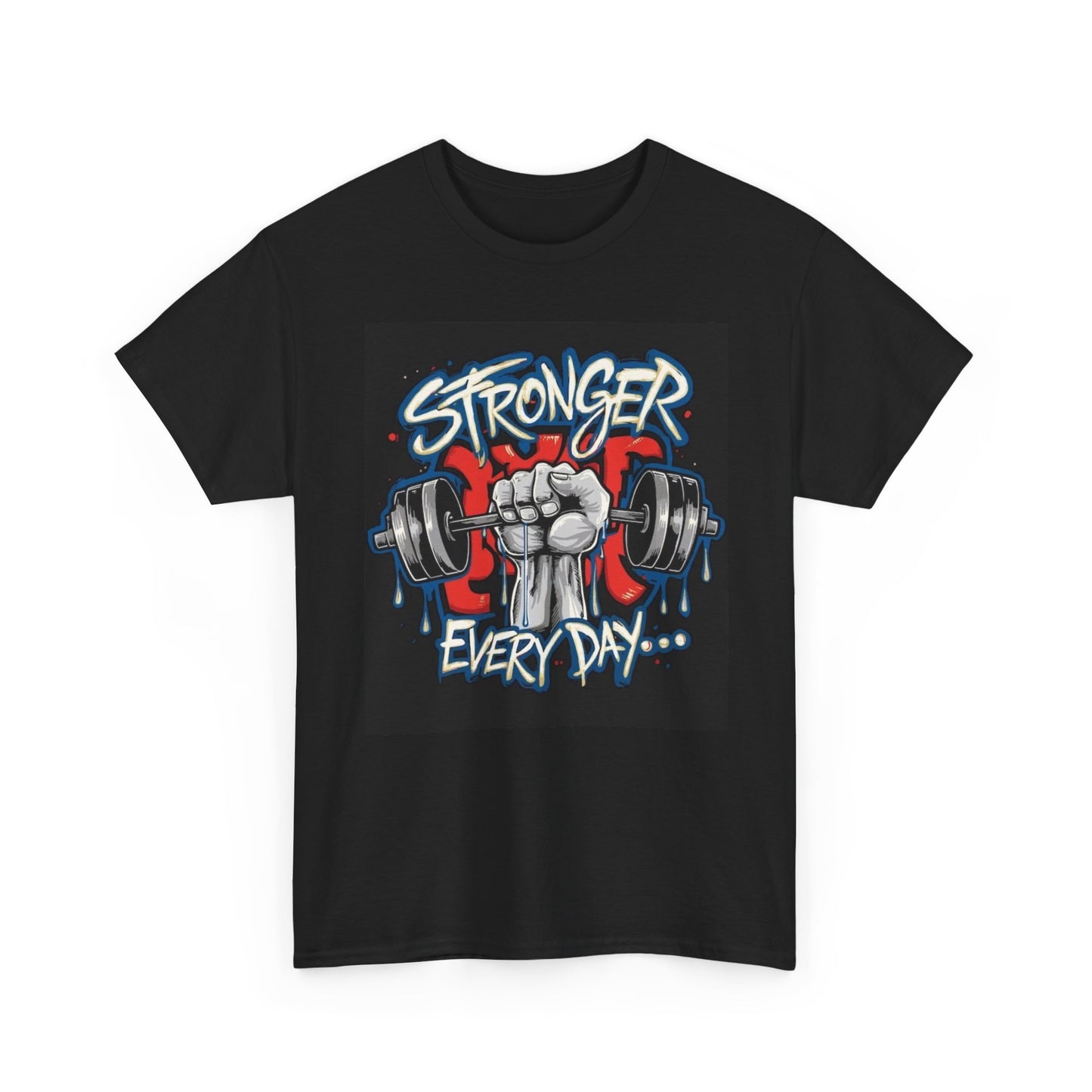Stronger Everyday GYM Lifting Graphic T Shirt Brand New Cotton Tee