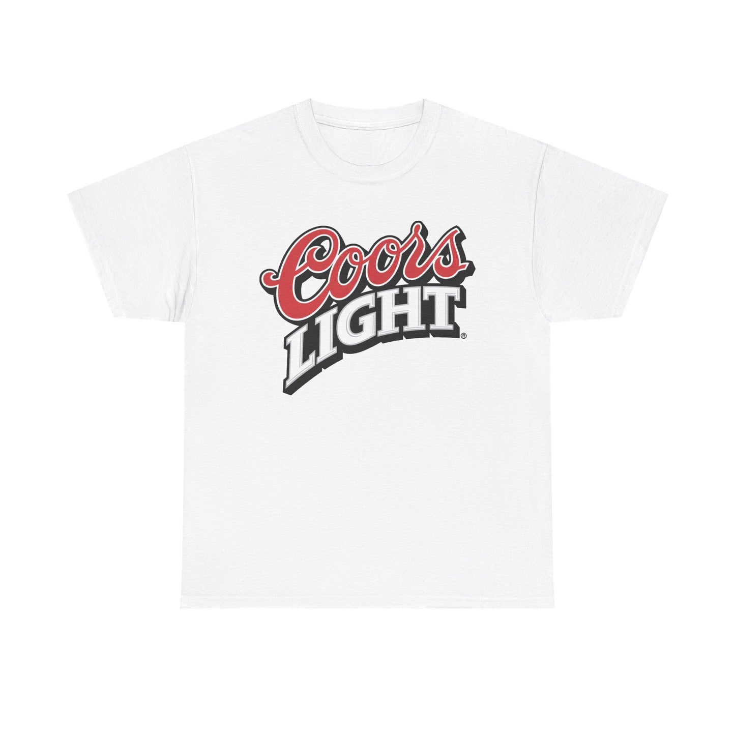 Coors Light Beer Graphic T Shirt Vintage Unisex Heavy Cotton Tee