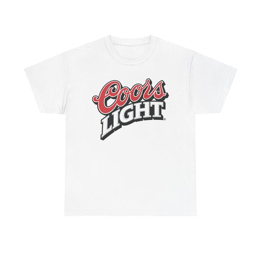 Coors Light Beer Graphic T Shirt Vintage Unisex Heavy Cotton Tee