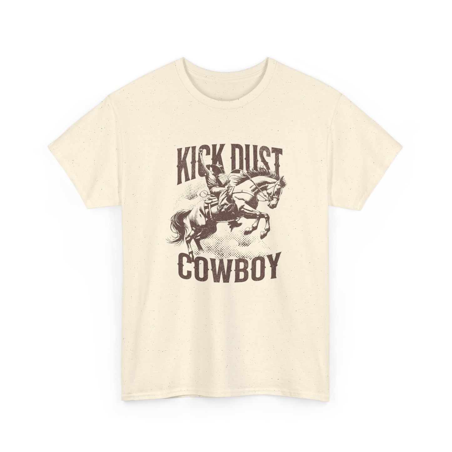 Kick Dust Cowboy Graphic T Shirt Womens Heavy Cotton Tee