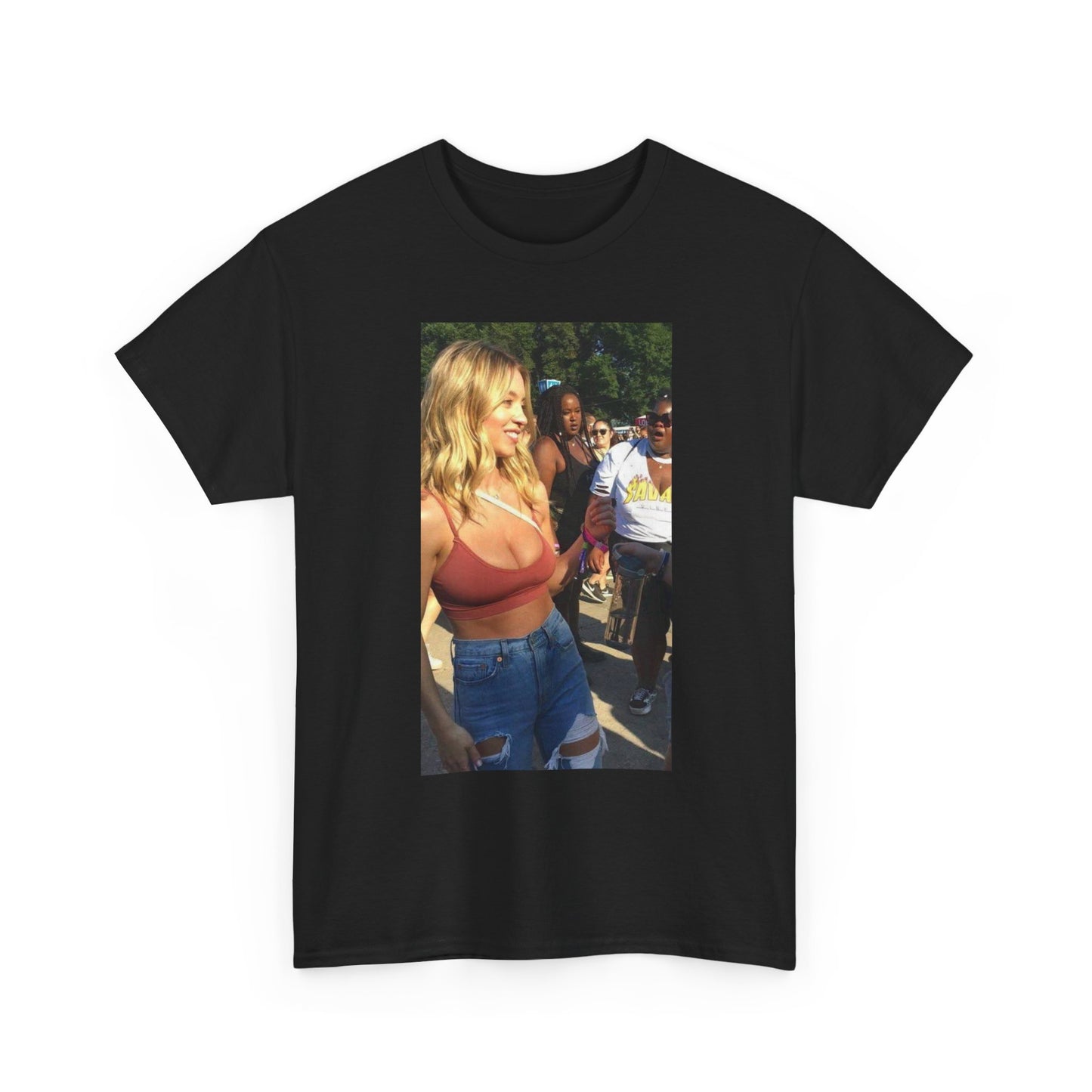 Sydney Sweeney Funny Graphic T Shirt Unisex Heavy Cotton Tee Gift