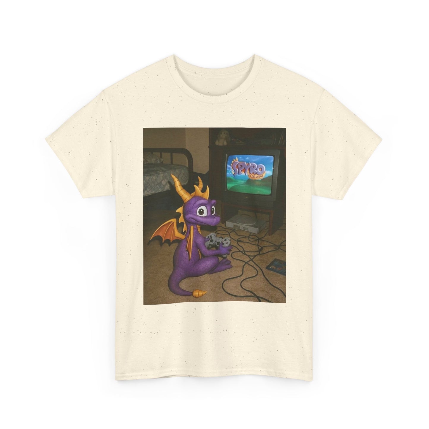 Spyro Graphic T Shirt Vintage Funny Gaming Unisex Heavy Cotton Tee