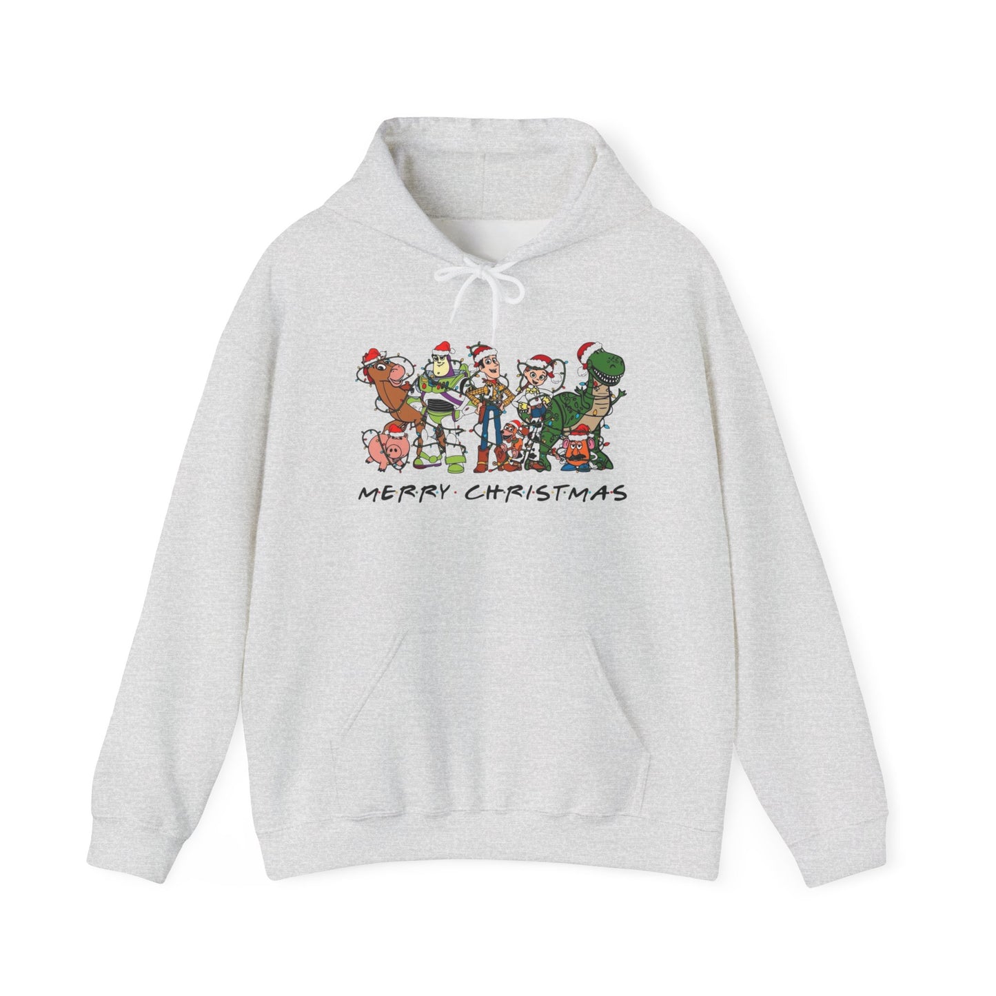 Merry Christmas Cartoons 90's Graphic Hoodie Unisex Heavy Hooded Sweatshirt