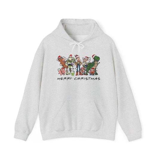 Merry Christmas Cartoons 90's Graphic Hoodie Unisex Heavy Hooded Sweatshirt