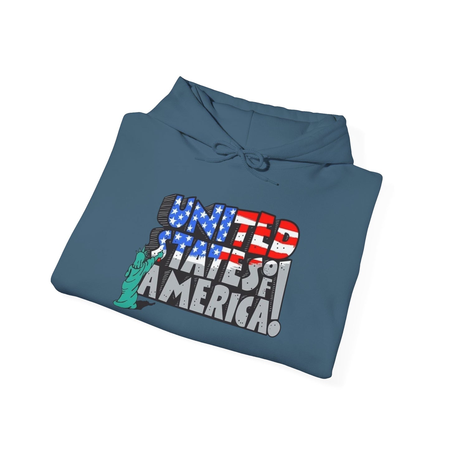 United States Of America Graphic Hoodie Unisex Heavy Blend™ Hooded Sweatshirt