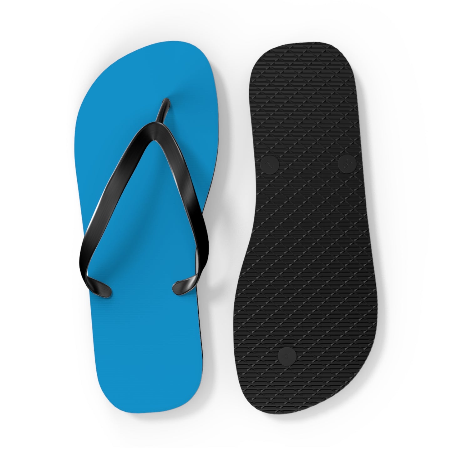 Neon Blue Flip Flops, Sandals Slides, Summer Footwear, Brand New