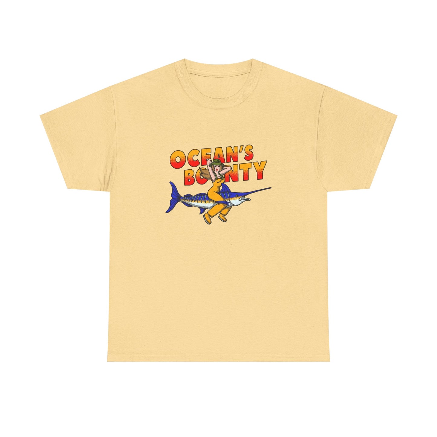 Oceans Bounty Fishing Graphic T Shirt NEW ADULT TEE VINTAGE