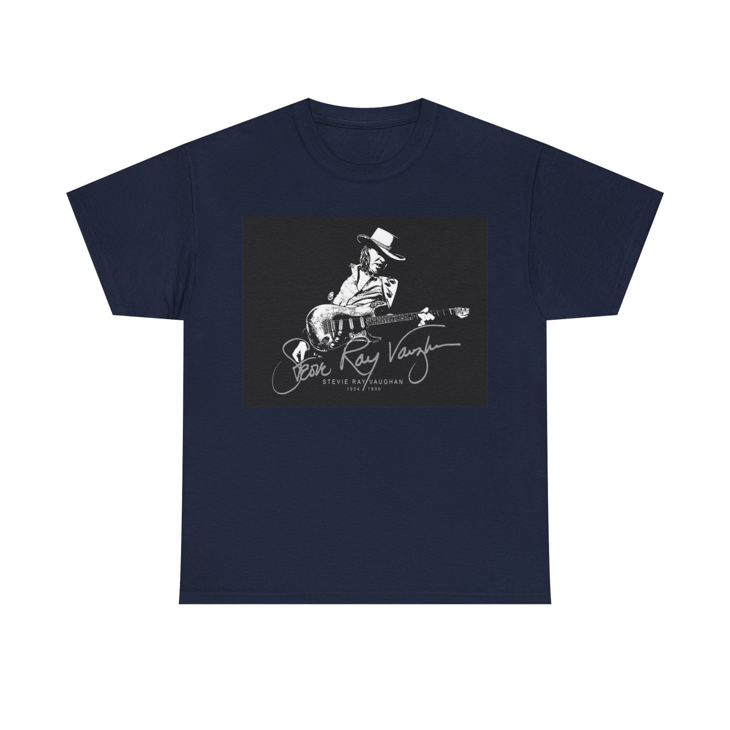 Stevie ray vaughn T-shirt Vintage retro rock album Unisex Heavy Cotton Tee