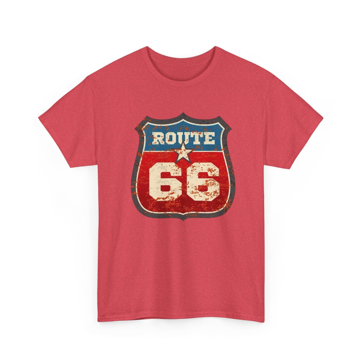 Route 66 Muscle Car Tour Graphic T-Shirt Cotton Tee New Gift Vintage
