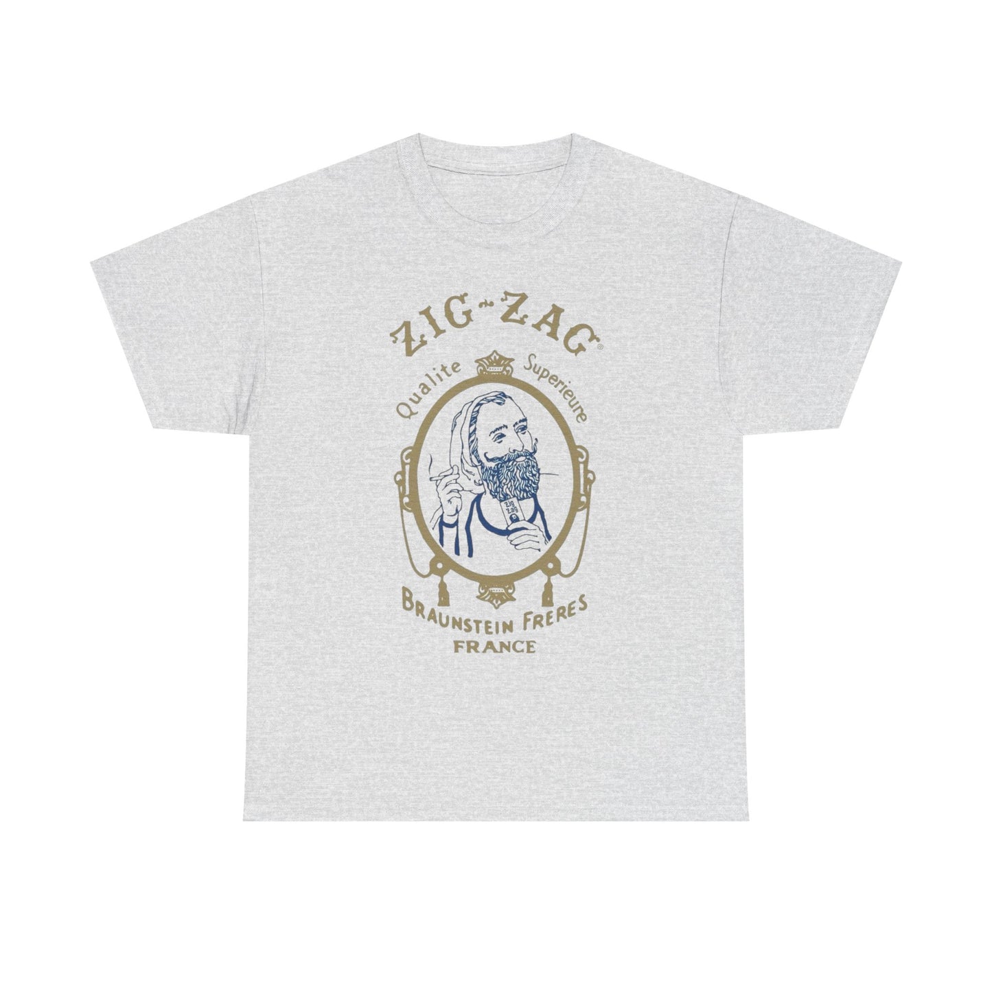 Zigzag Vintage Weed Graphic T Shirt Unisex Heavy Cotton Tee