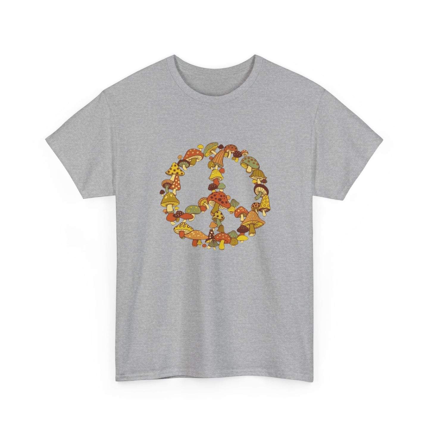 Mushrooms And Peace Graphic T Shirt NEW ADULT TEE