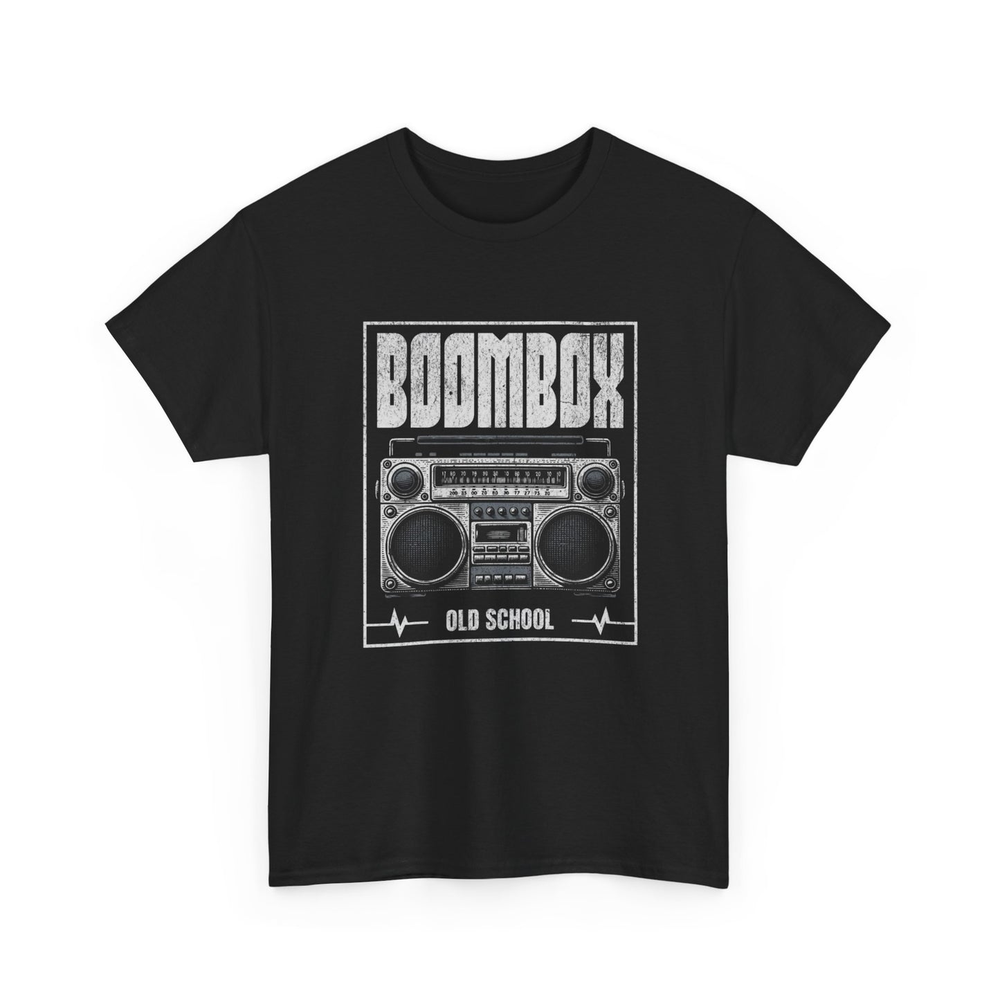 Old-school Boom Box Graphic T-Shirt Men's Women's Heavy Cotton Tee NEW GIFT