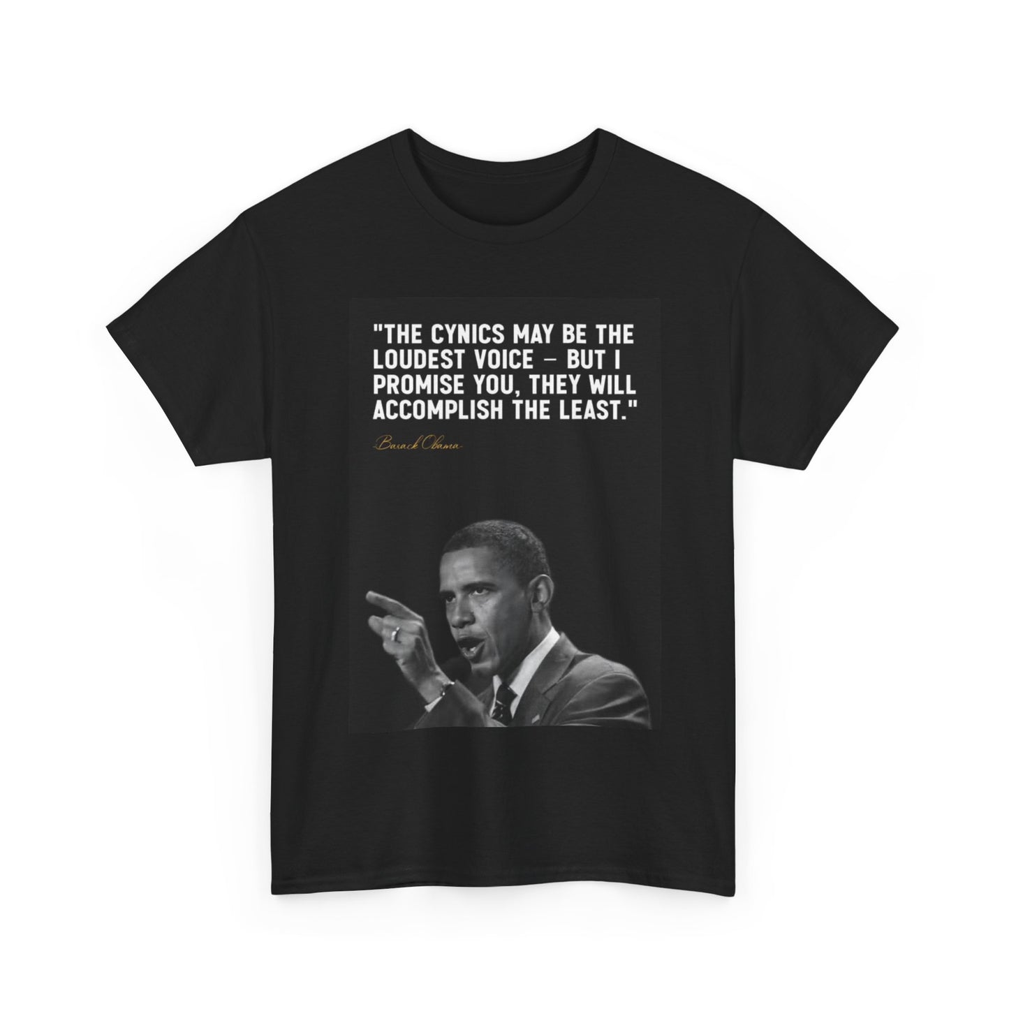 Barack Obama Tshirt Retro Speech Biden Democrat Chicago Unisex Heavy Cotton Tee