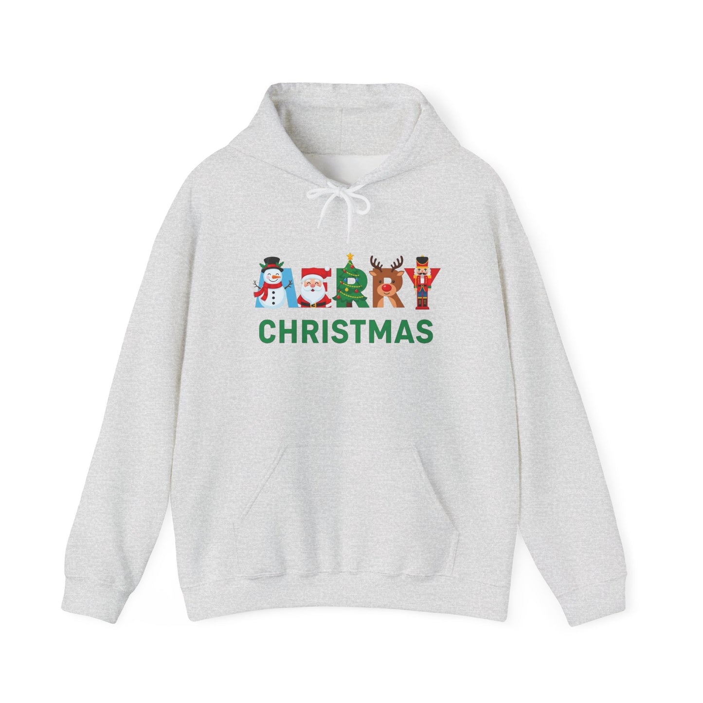 Merry Christmas Ornaments Graphic Hoodie Unisex Heavy Blend™ Hooded Sweatshirt