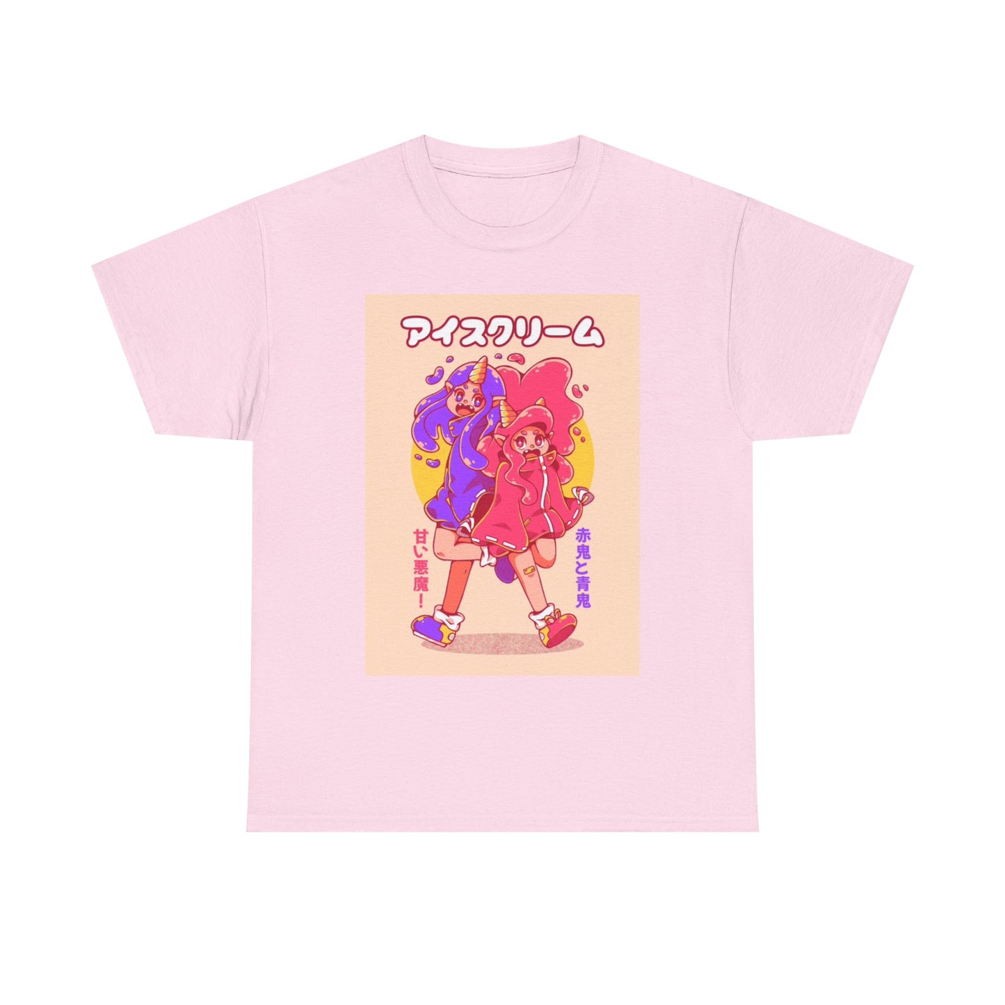 Anime Cute Tshirt Girly Cartoon Graphic retro Unisex Heavy Cotton Tee