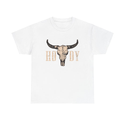 Howdy Country Western Graphic T Shirt Unisex Heavy Cotton Tee