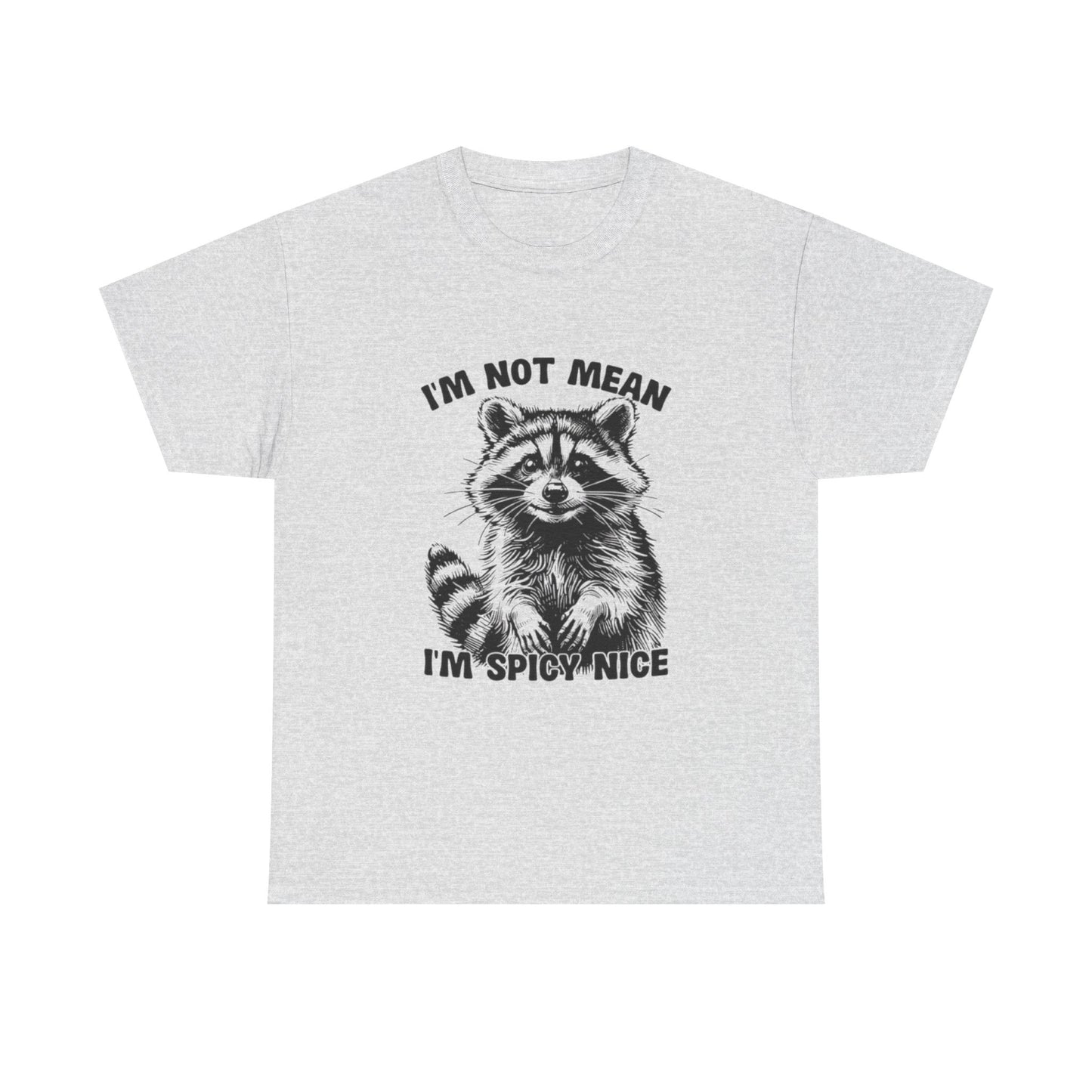 I'm Not Mean I'm Spicy Nice Funny Graphic T Shirt Unisex Heavy Cotton Tee