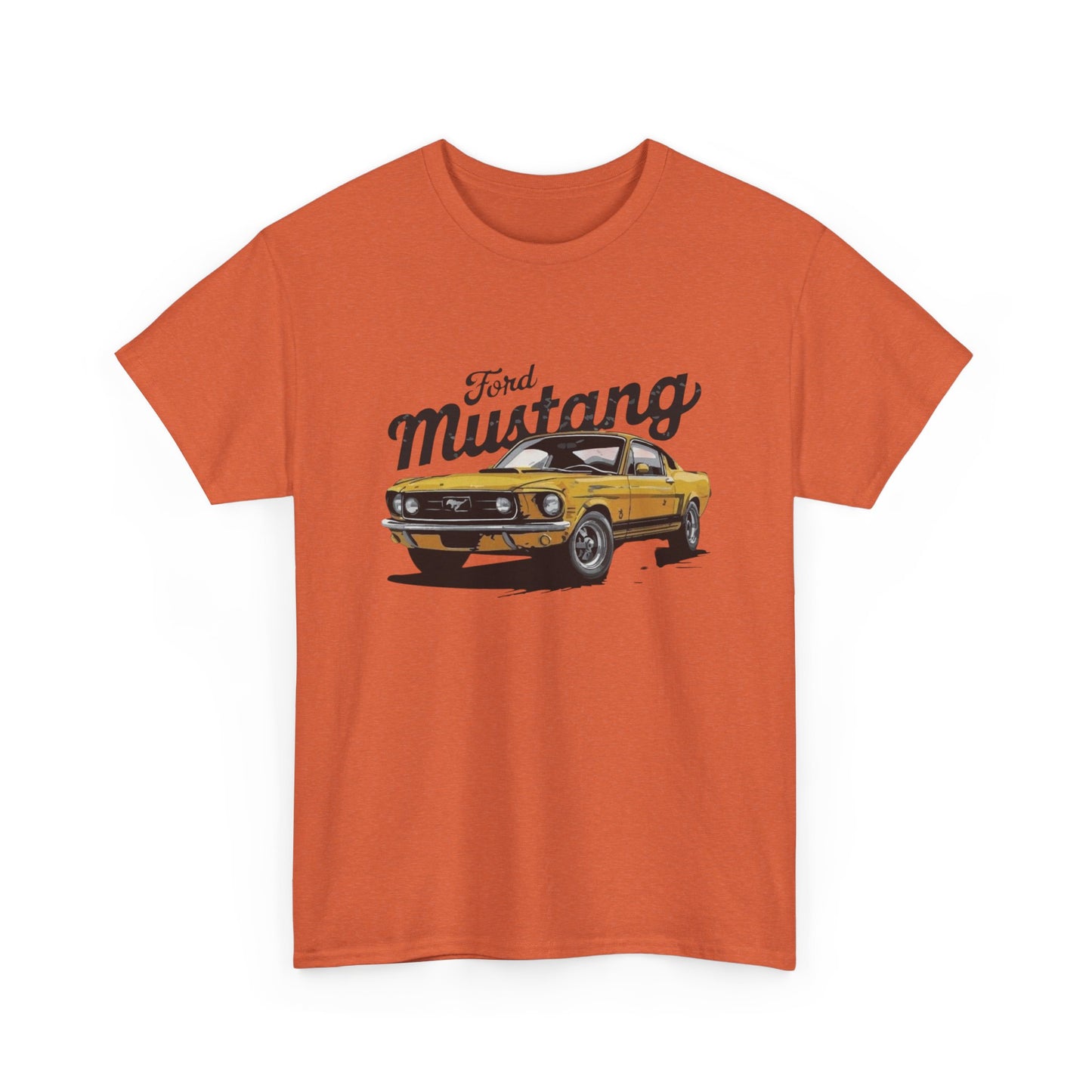 Mustang Retro Graphic T Shirt Unisex Heavy Cotton Tee