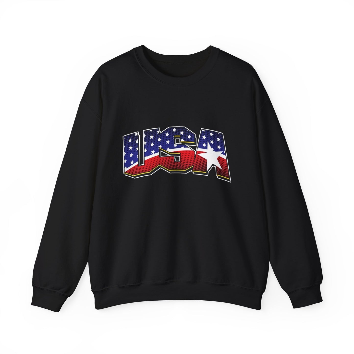 USA American Flag Sweater NEW Unisex Heavy Blend™ Crewneck Sweatshirt