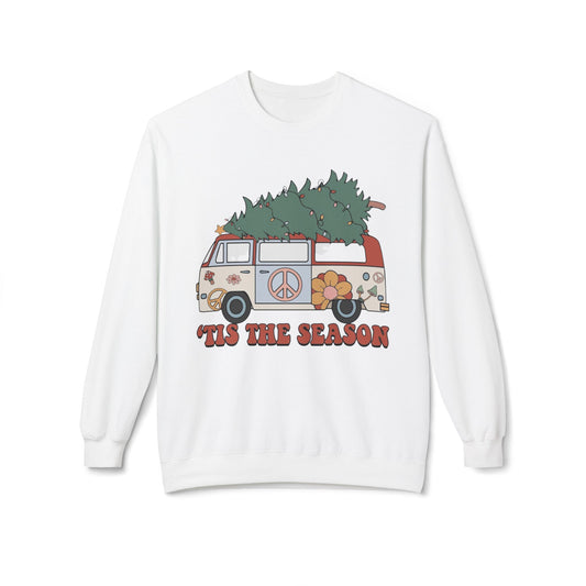 Tis The Season Christmas Tree Sweater NEW Unisex Fleece Crewneck Sweatshirt