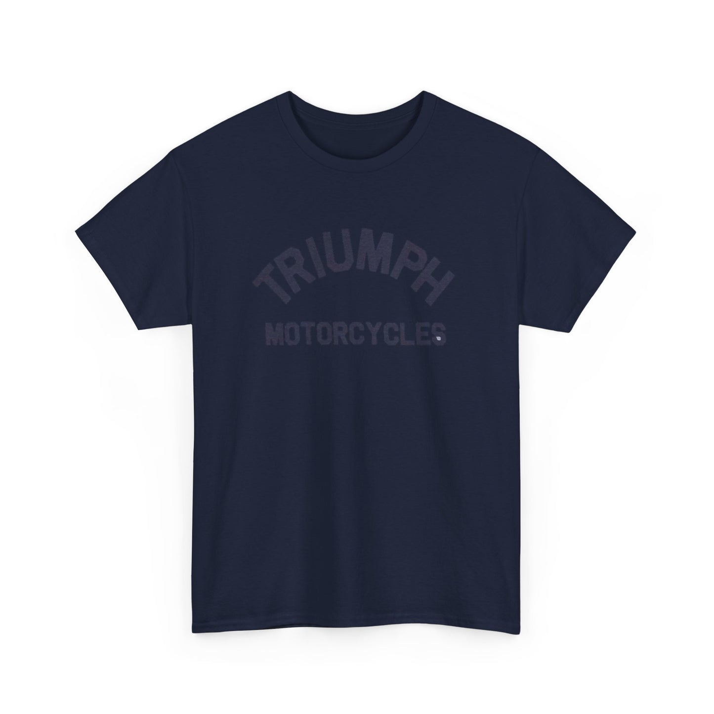 Triumph Motorcycles Tshirt Vintage Logo Classic Fit Unisex Heavy Cotton Tee
