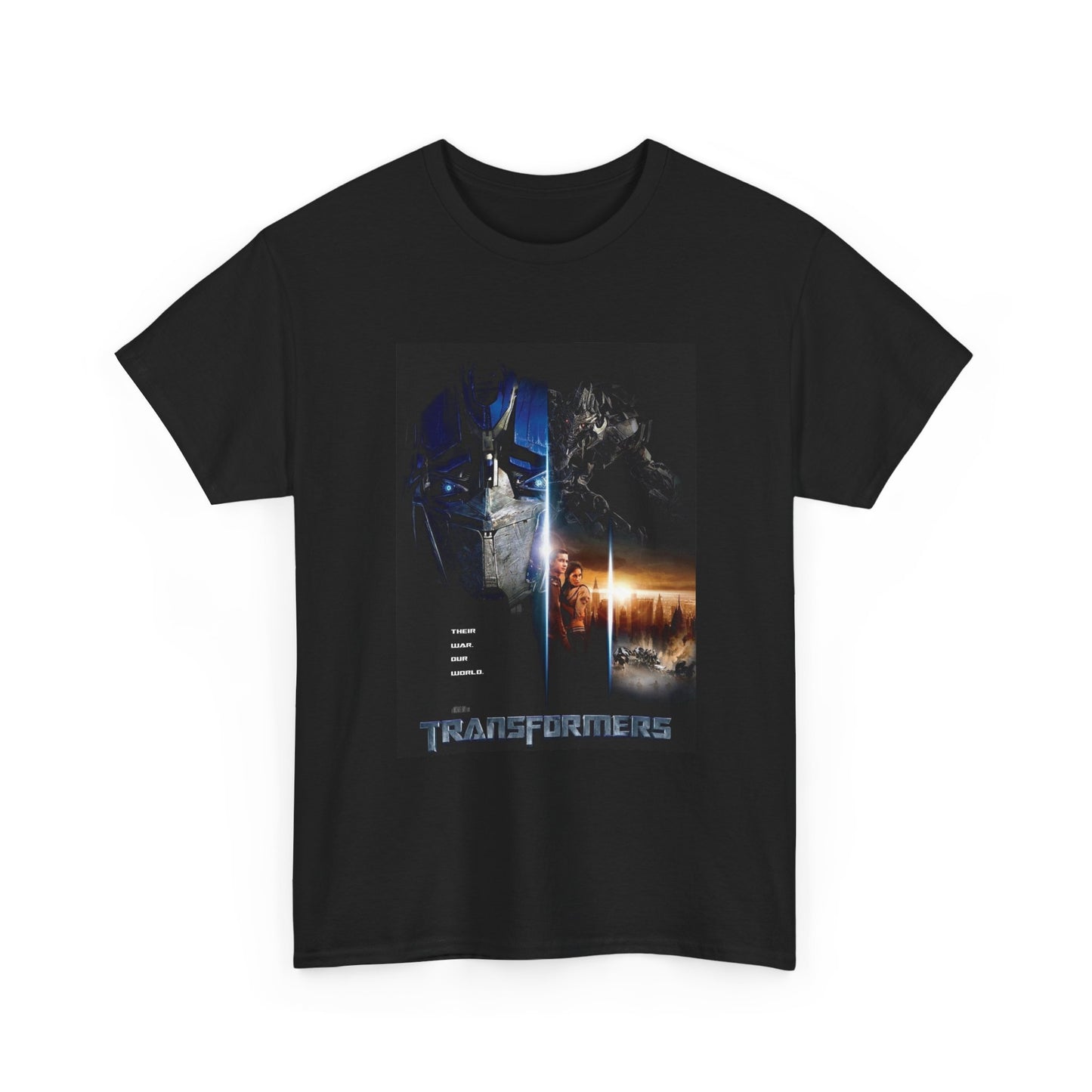 Transformers T shirt Vintage Retro Movie Poster Unisex Heavy Cotton Tee