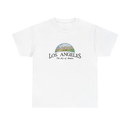 Los Angeles City Of Dreams Graphic T Shirt NEW Unisex Heavy Cotton Tee