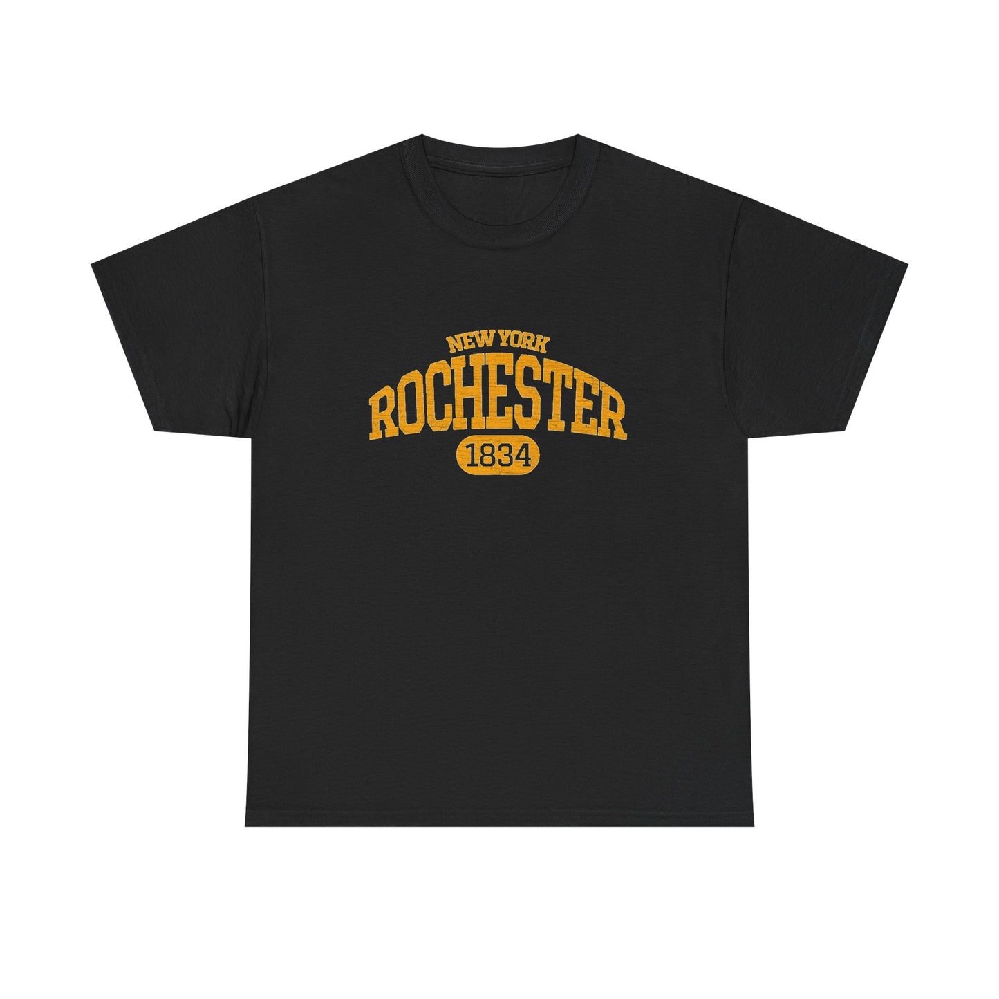 New York Rochester Retro Graphic T Shirt Men's Heavy Cotton Tee - Quality - Modern True to Size