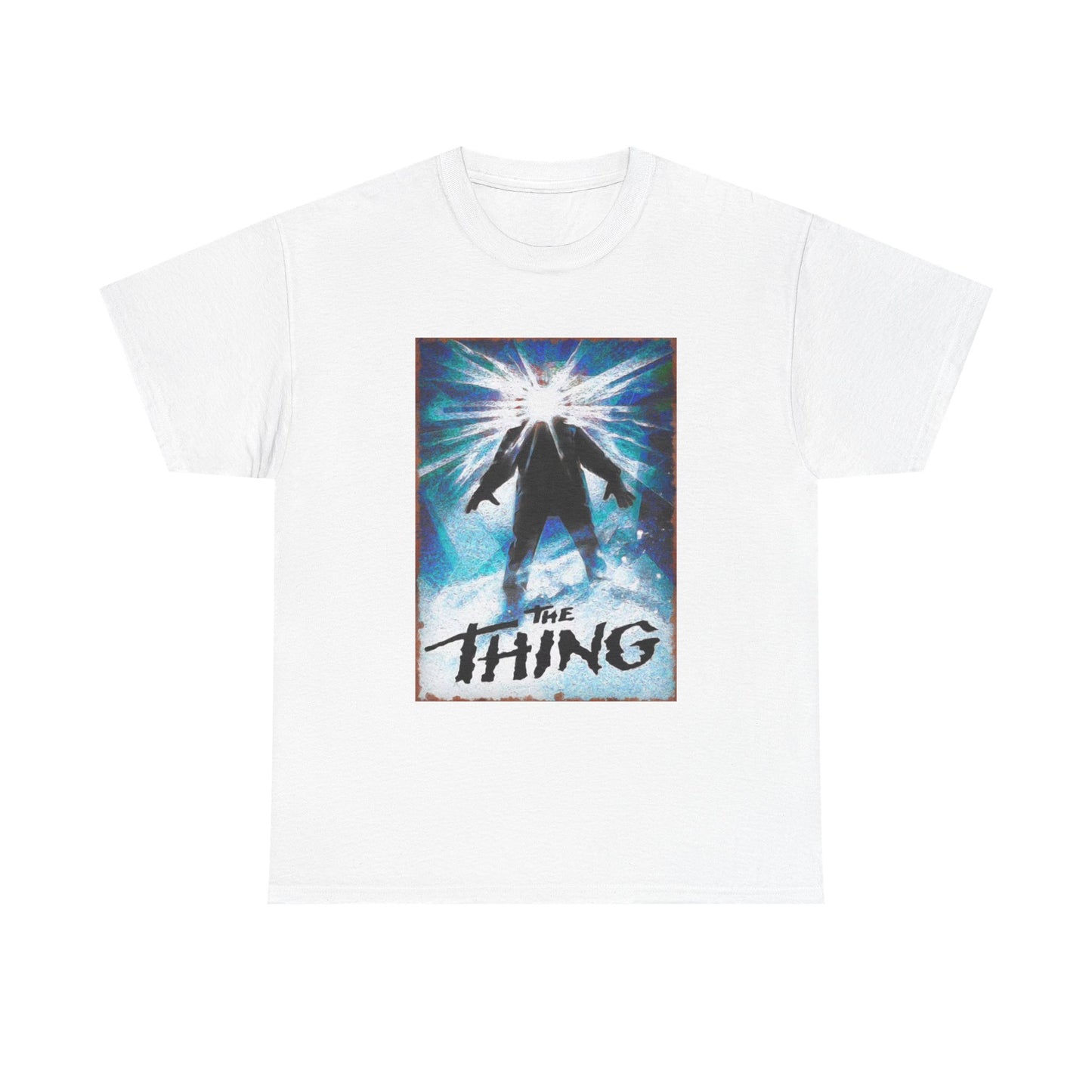 The Thing Movie Poster Tshirt Vintage Retro Graphic 90s Unisex Heavy Cotton Tee