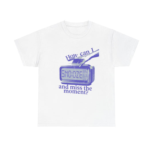 Snooze Button Graphic T Shirt Unisex Heavy Cotton Tee Gift Vintage