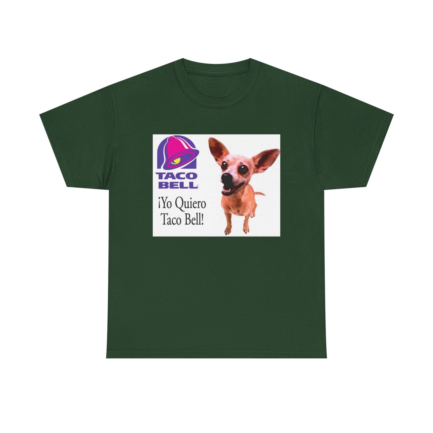 Taco Bell Shirt Funny Retro Logo Mexican Dog 90s Nostalgia Unisex Heavy Cotton