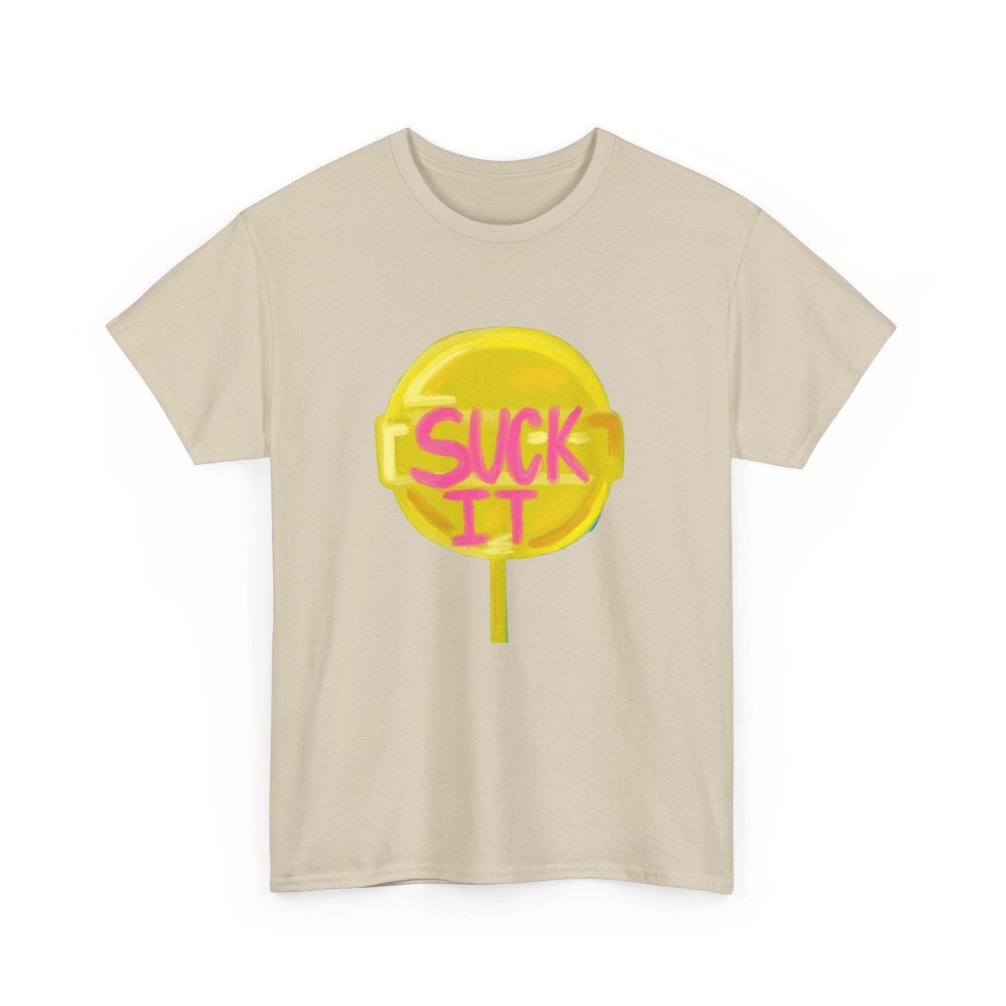 Suck It Funny Graphic T Shirt Unisex Heavy Cotton Tee Gift