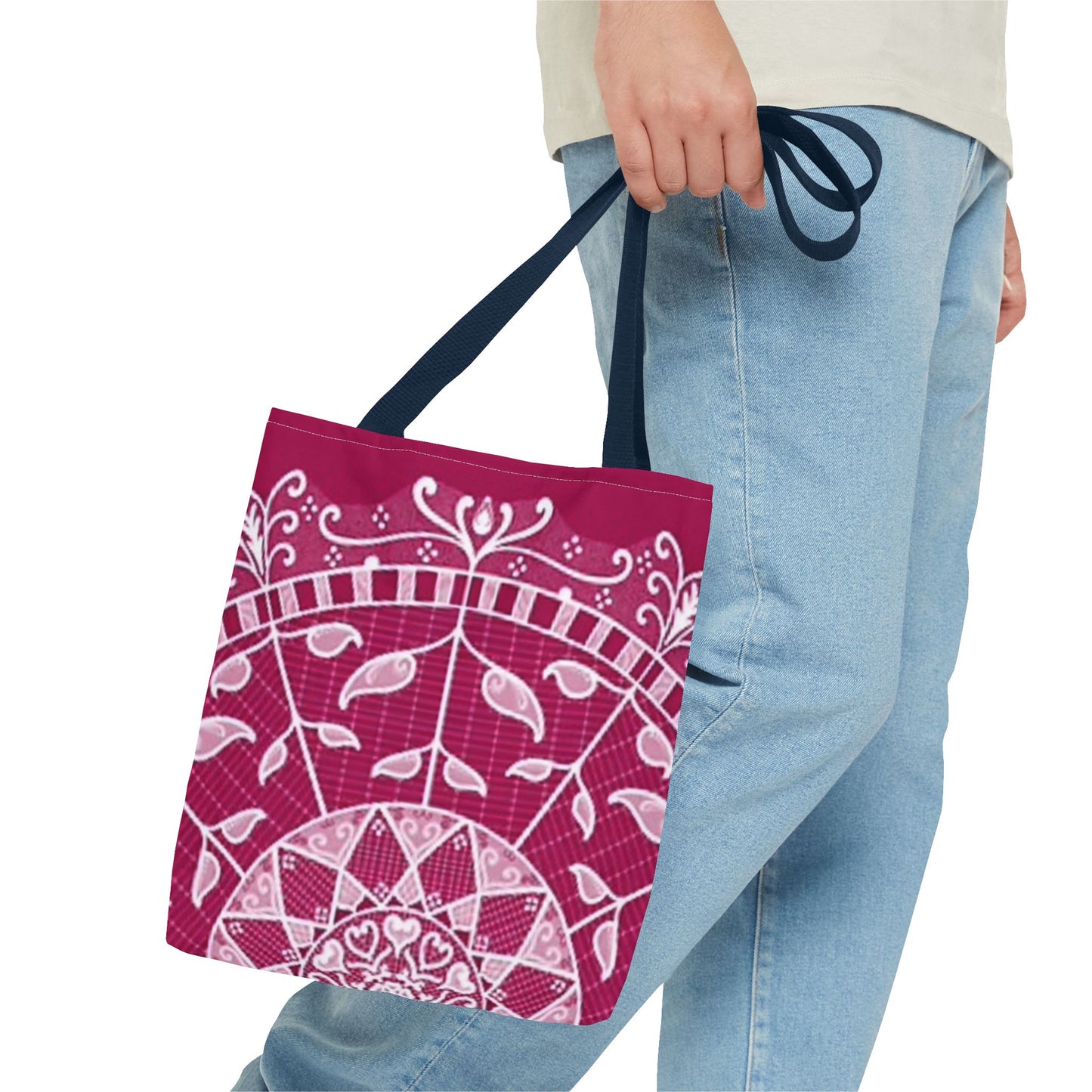 Pink And Silver Multi Color BRAND NEW MODERN Tote Bag (AOP)