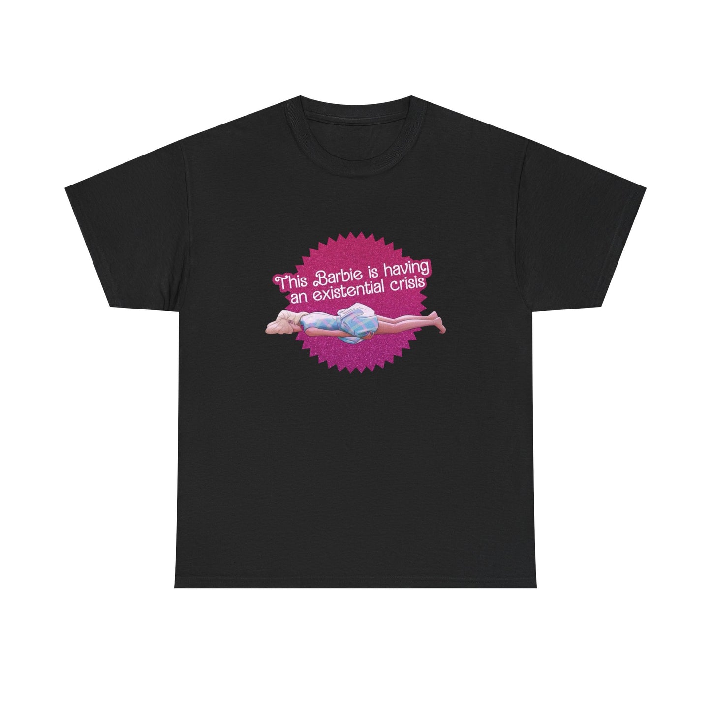 Having A Extensional Crisis Funny Graphic T Shirt Unisex Heavy Cotton Tee GIFT