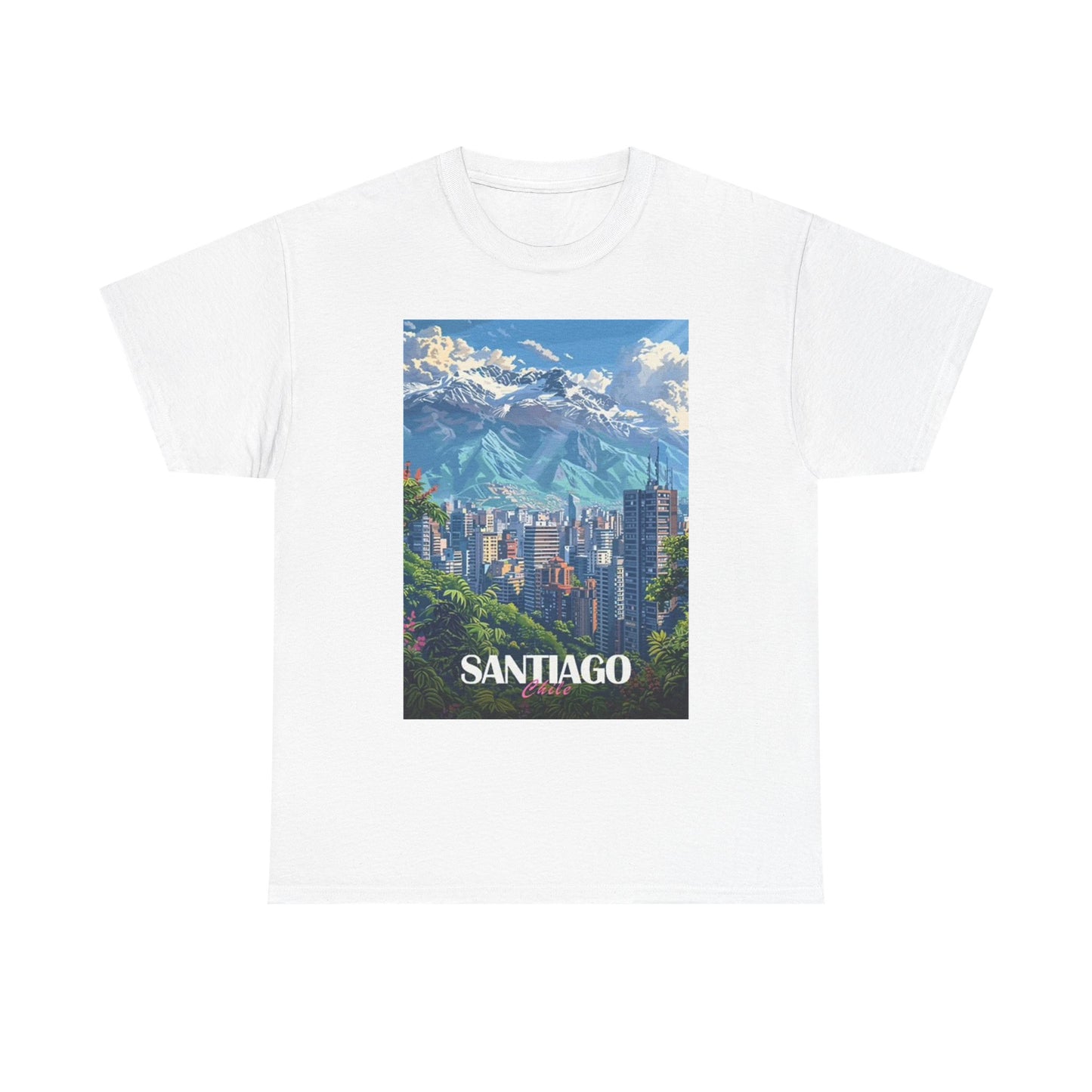 Santiago Chile T Shirt BRAND NEW Apparel Unisex Graphic Tee USA