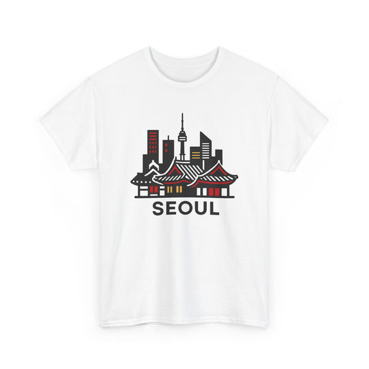 Seoul South Korea Graphic T Shirt Men's Heavy Cotton Tee