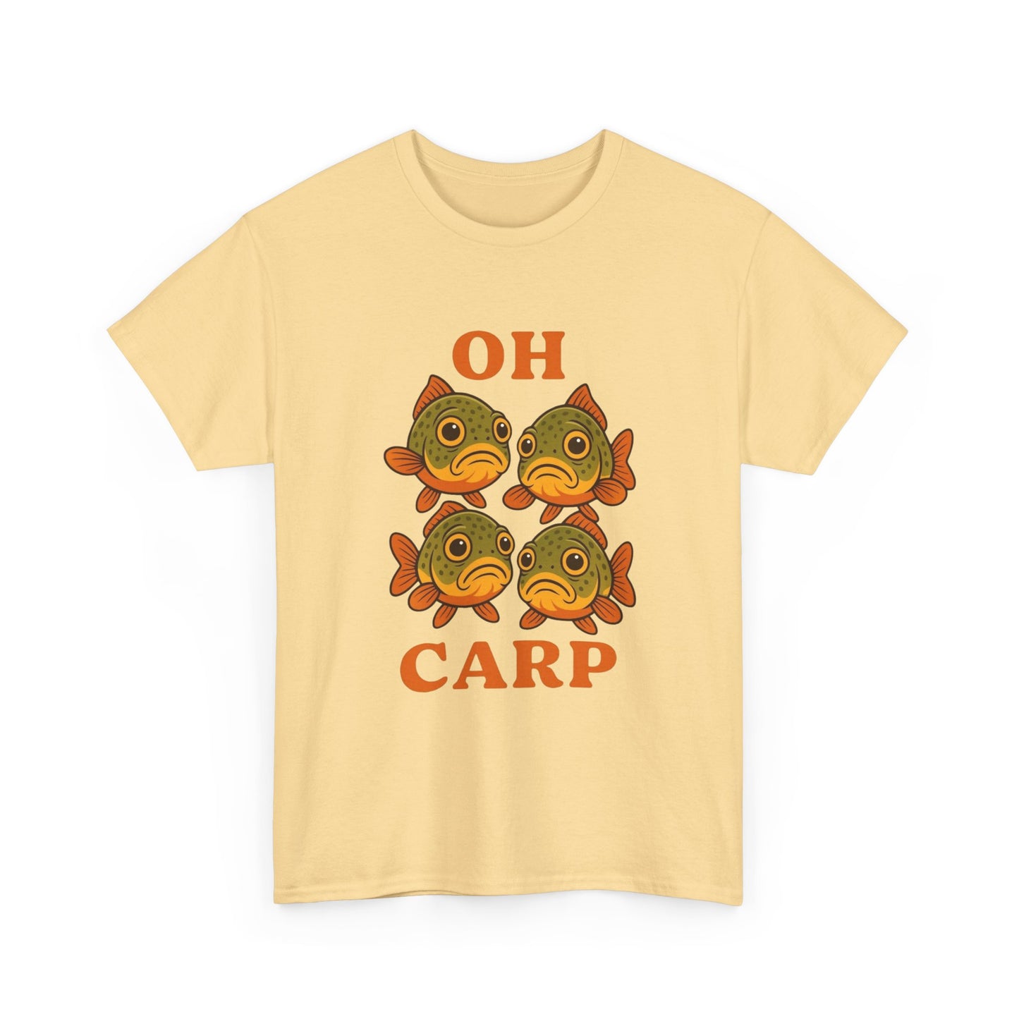 Oh Carp Funny Fishing Graphic T Shirt ADULT NEW