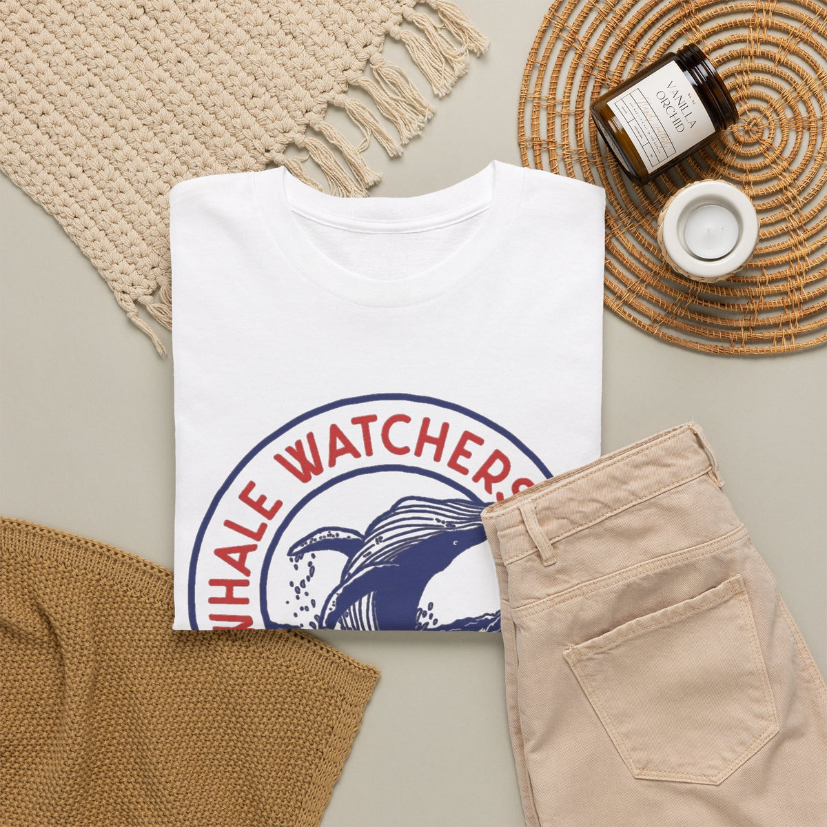 Whale Watchers Club Maine Tee | Whale Graphic T-Shirt Men's Graphic T Shirt