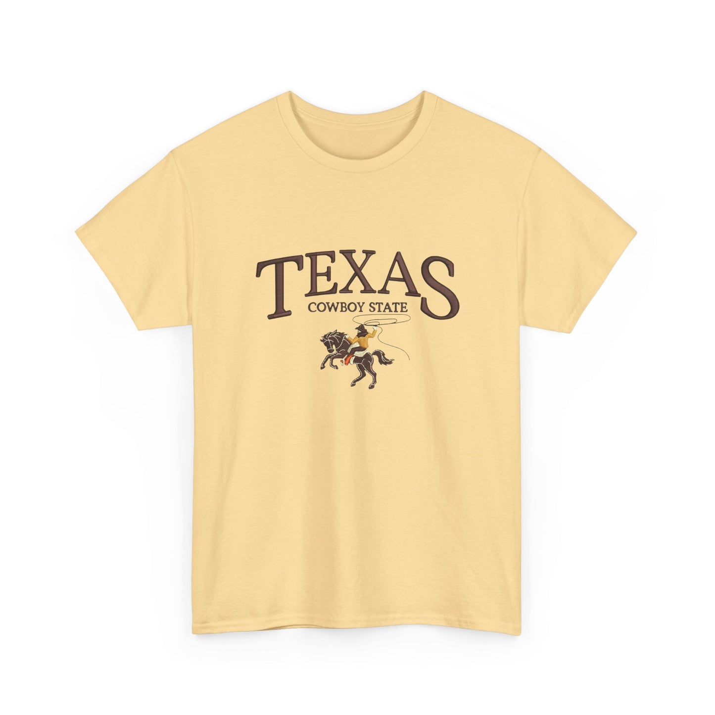Texas Cowboy State Graphic T Shirt NEW Unisex Heavy Cotton Tee