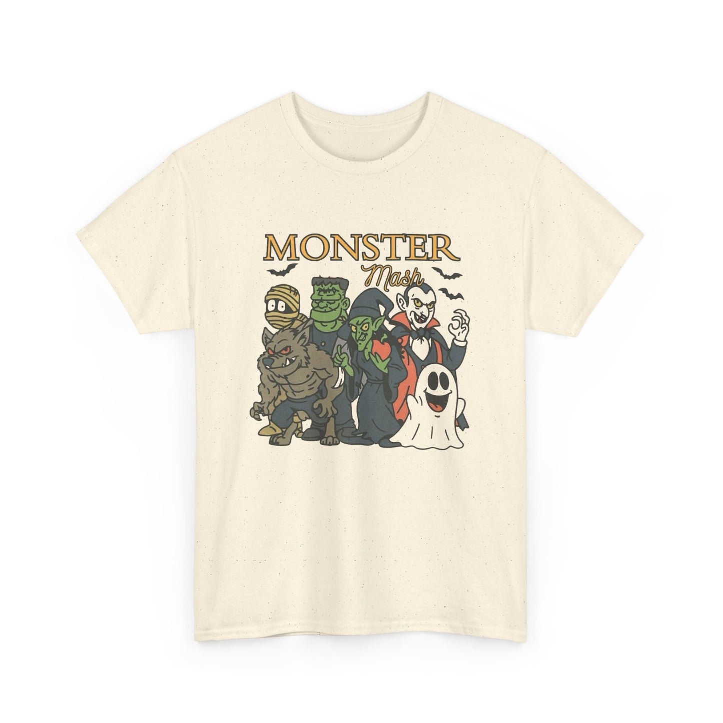 Monster Mash Halloween Graphic T Shirt NEW Unisex Heavy Cotton Tee