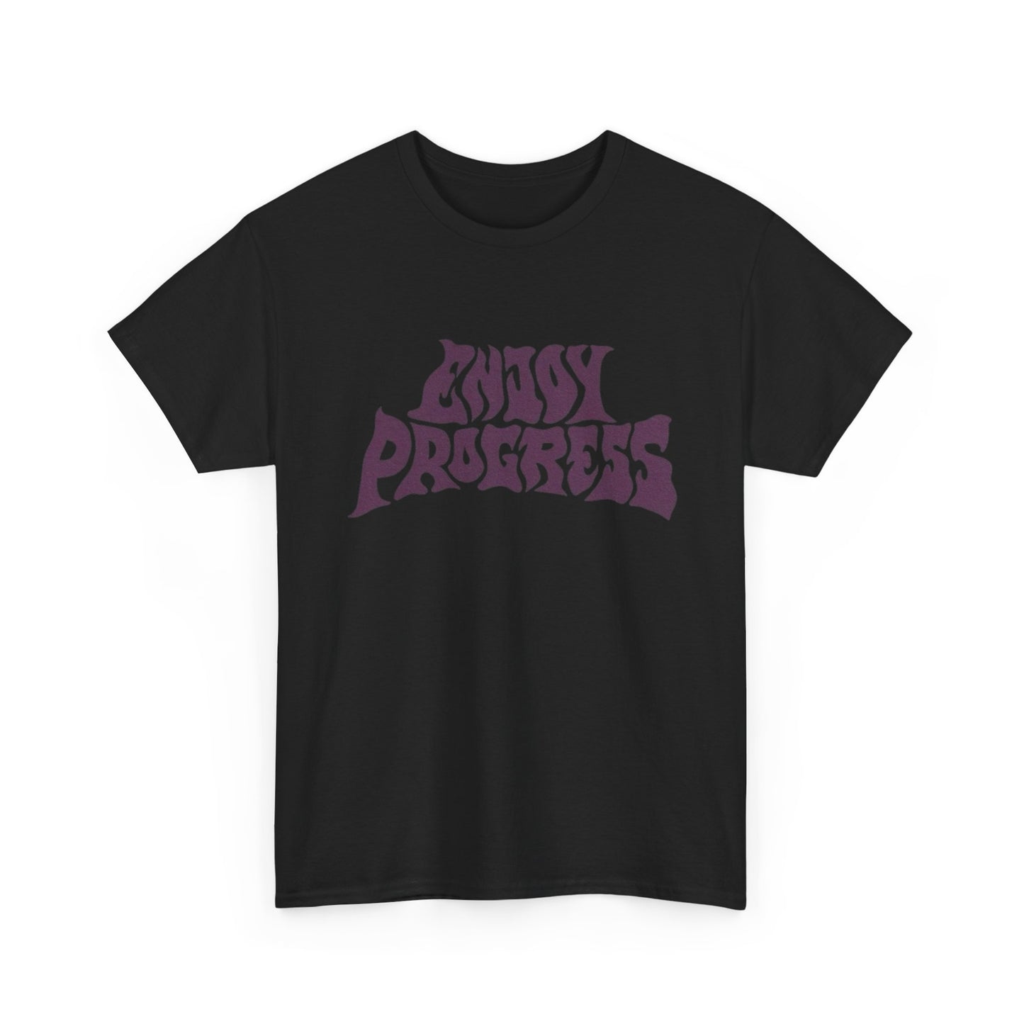 Enjoy Progress Vintage Graphic T-Shirt Unisex Comfy Heavy Cotton Tee