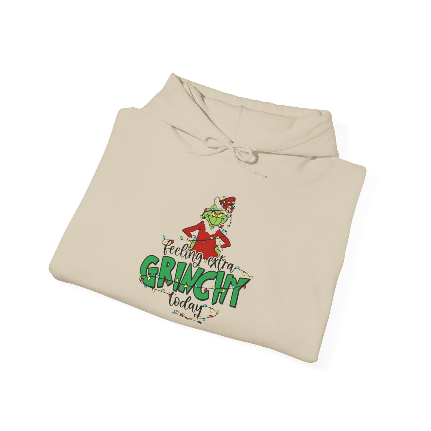 Feeling Extra Grinchy Today Graphic Hoodie Unisex Heavy Blend™ Hooded Sweatshirt