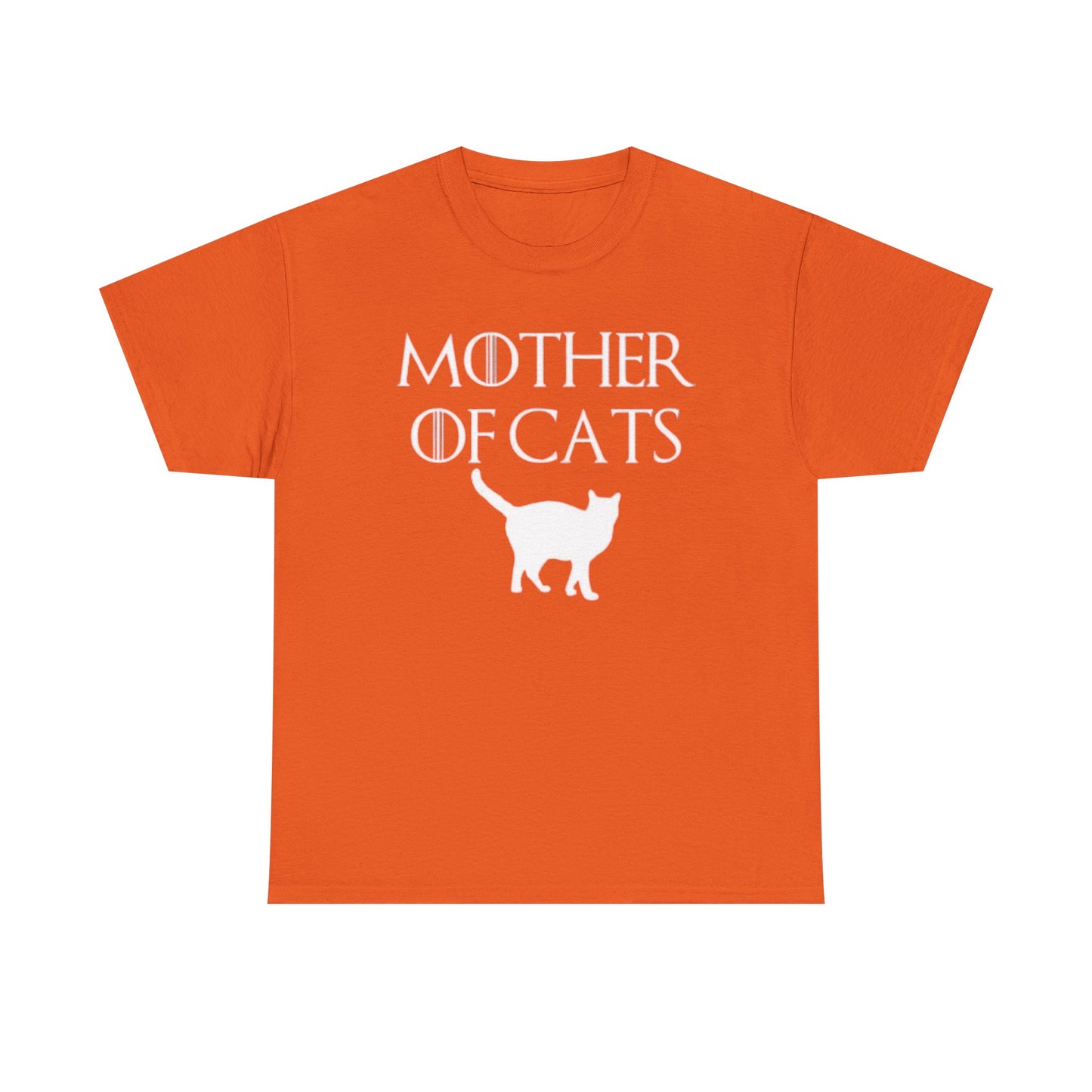 Mother Of Cats Funny Graphic T Shirt Cat Lover Kittens Unisex Heavy Cotton Tee