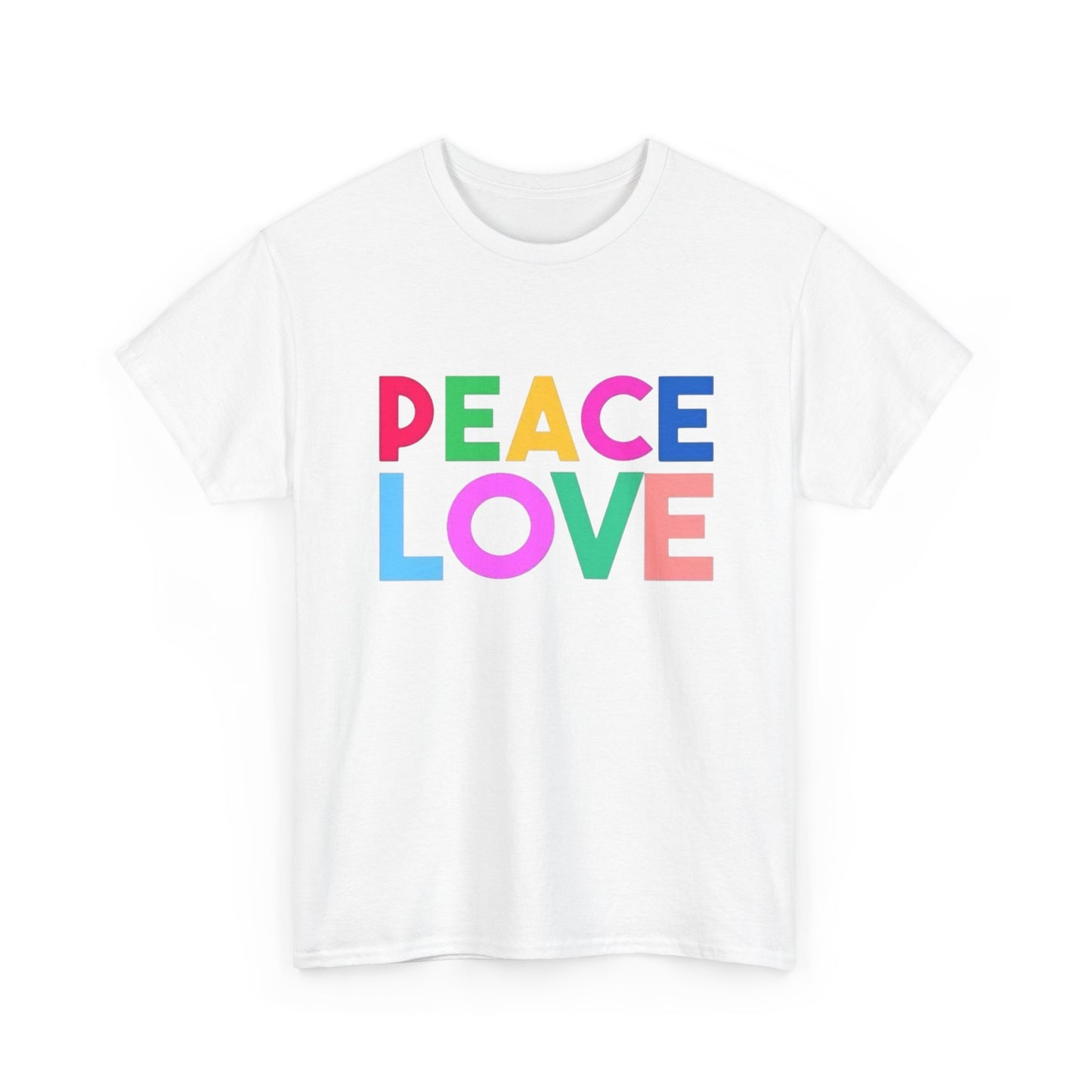 Peace Love Graphic T Shirt Adult NEW