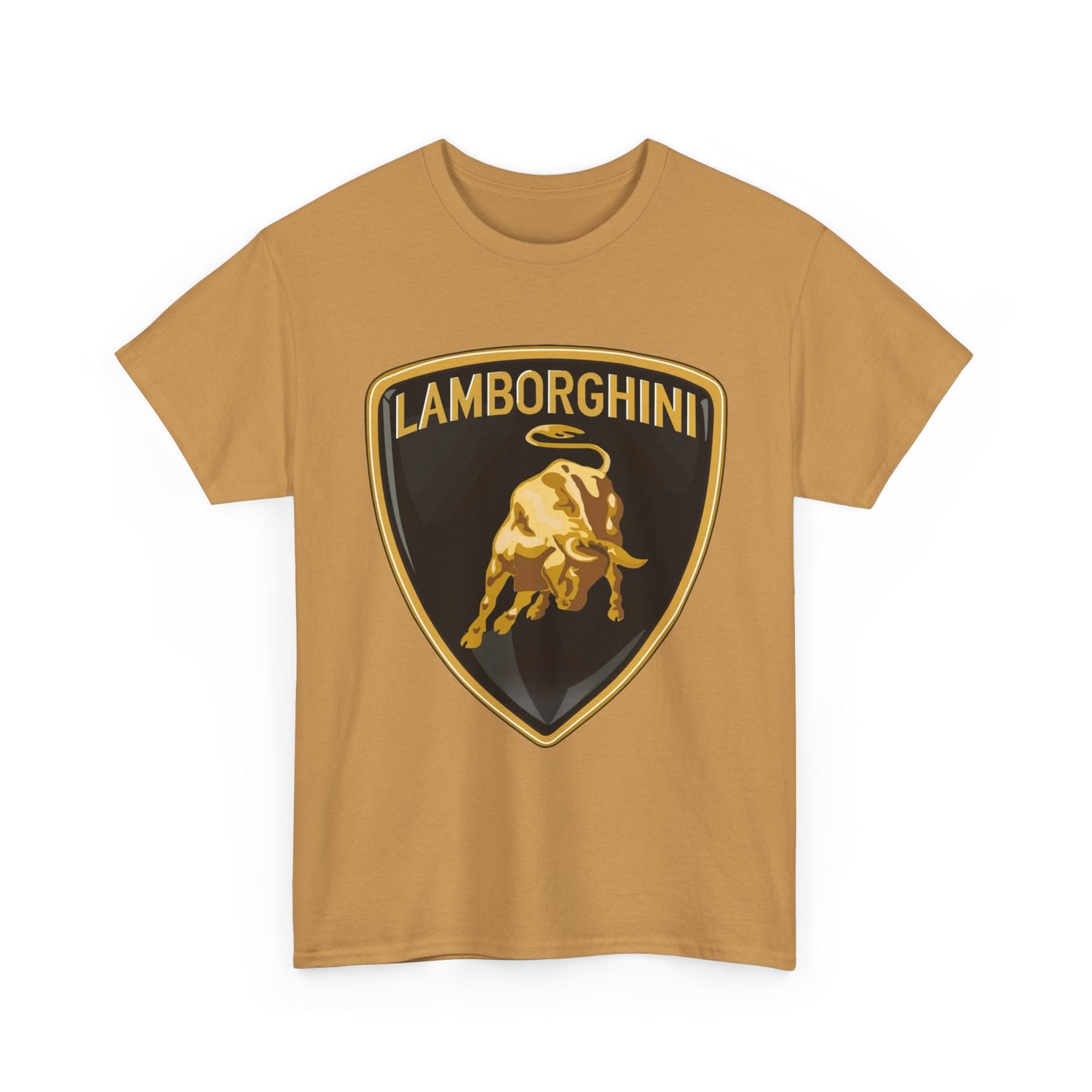 Lamborghini Graphic T Shirt Vintage Logo Retro Unisex Heavy Cotton Tee