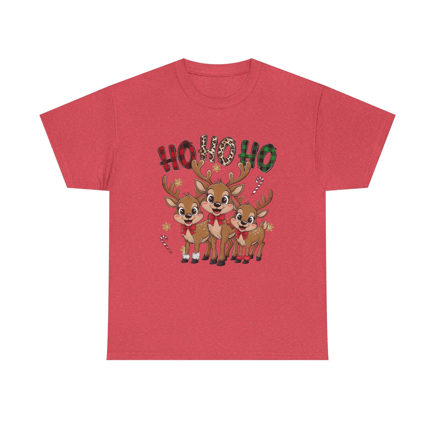 Ho Ho Ho Christmas Graphic T Shirt NEW Unisex Heavy Cotton Tee