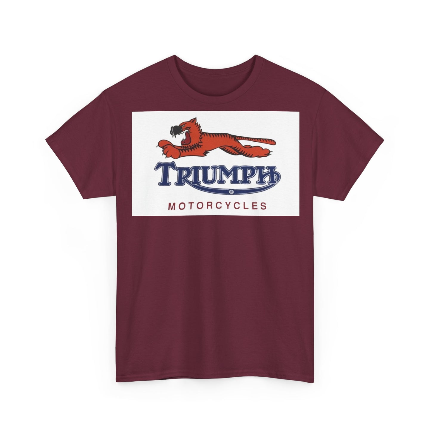 Triumph T-shirt vintage motorcycles nostalgia Tiger Unisex Heavy Cotton Tee