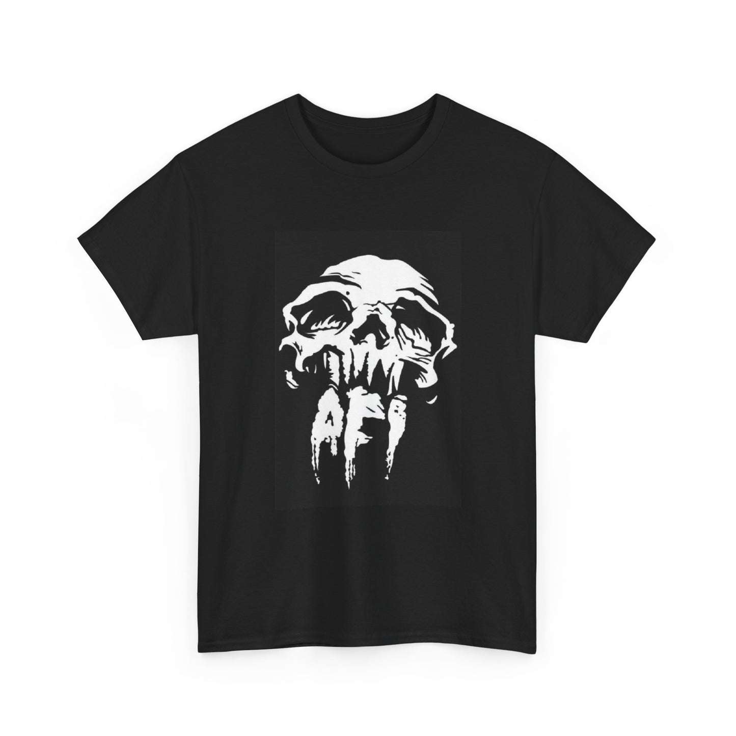 AFI Tshirt Punk Rock Emo Skull Graphic Unisex Heavy Cotton Tee Tour Merch