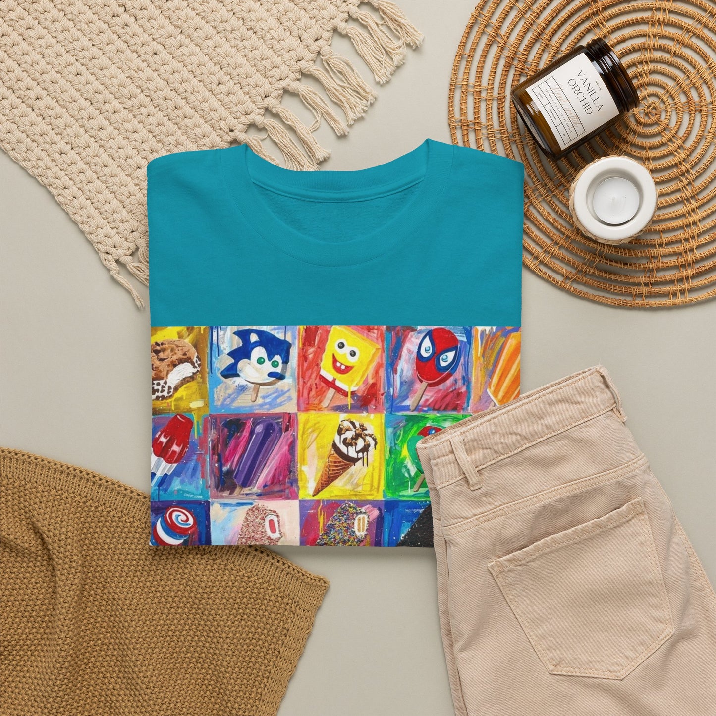 Ice Cream Menu Graphic T Shirt